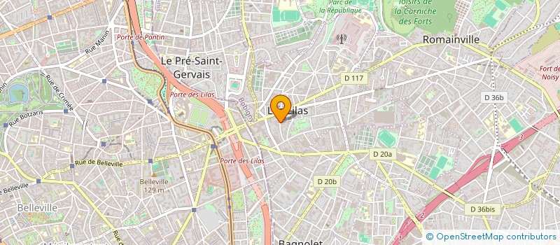 localisation de l'entreprise ASS NAISSANCE MATERNITE LILAS  LES LILAS