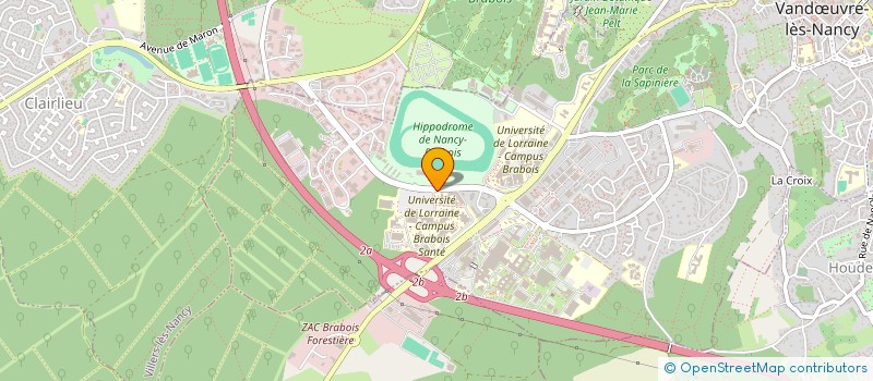 localisation de l'entreprise ASS NANCEIENNE LE CONGRE A NEMF 2000  VANDUVRE-LES-NANCY