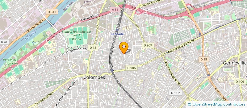 localisation de l'entreprise ASS NANTERRE CULTURE ET LOISIRS à COLOMBES