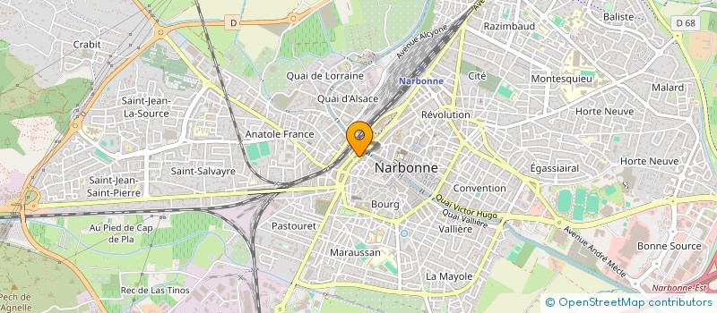 localisation de l'entreprise ASS  NARBONNAISE DE CONCOURS HIPPIQUE  NARBONNE