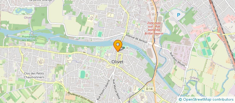 localisation de l'entreprise ASS NAT DES CROIX DE GUERRE ET DES CROIX DE LA VALEUR MILITAIRE SECTION DU LOIRET à OLIVET