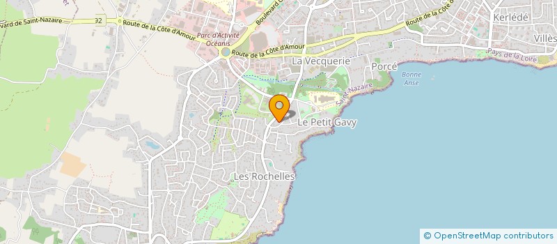 localisation de l'entreprise ASS NAT DES ELEVES INFIRMIERS  SAINT-NAZAIRE