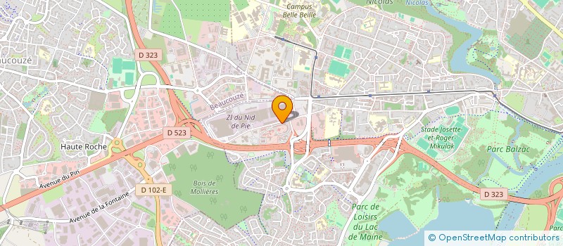 localisation de l'entreprise ASS NAT DIREC ACT SOC SANTE CONS GENERAU à ANGERS