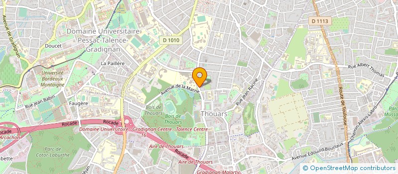 localisation de l'entreprise ASS NAT ENFANTS INTELLECT PRECOCES AQUIT  TALENCE