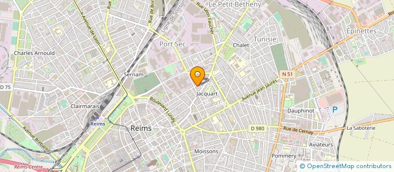 localisation de l'entreprise ASS NAT PROMOTION ANTIQUITE BROCANTE  REIMS