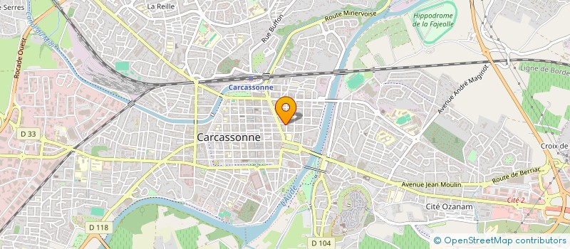 localisation de l'entreprise ASS NAT RETRAITES POSTE FRANCE TELECOM à CARCASSONNE