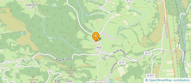 localisation de l'entreprise ASS NAT VISITEURS DE PRISON LANNEMEZAN  AVEZAC-PRAT-LAHITTE