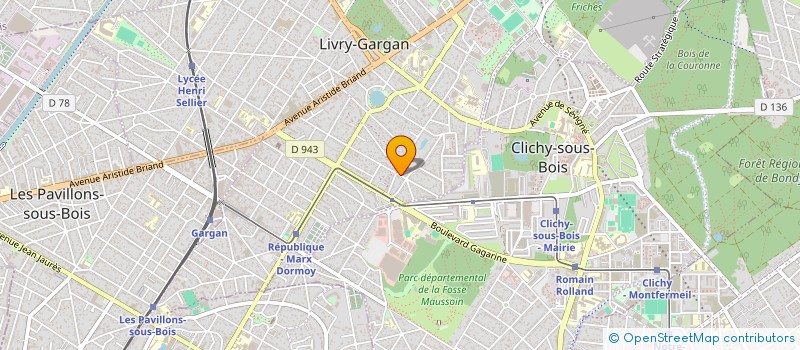 localisation de l'entreprise ASS  NATHYS  PHOTO CLUB  LIVRY-GARGAN