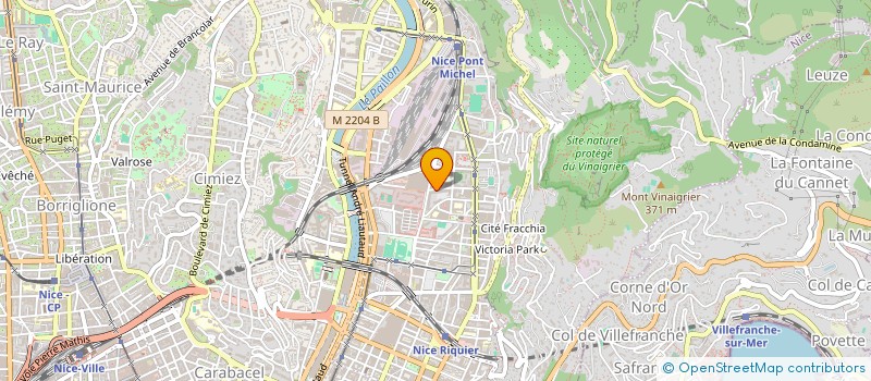 localisation de l'entreprise ASS NATIO CHEFS SERV SECU INCEN ERP IGH3 à NICE