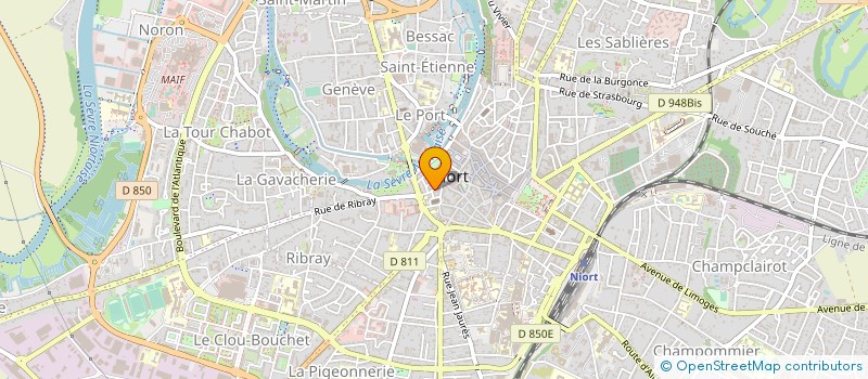 localisation de l'entreprise ASS NATION AVOC SYND ADMIN JUD  NIORT