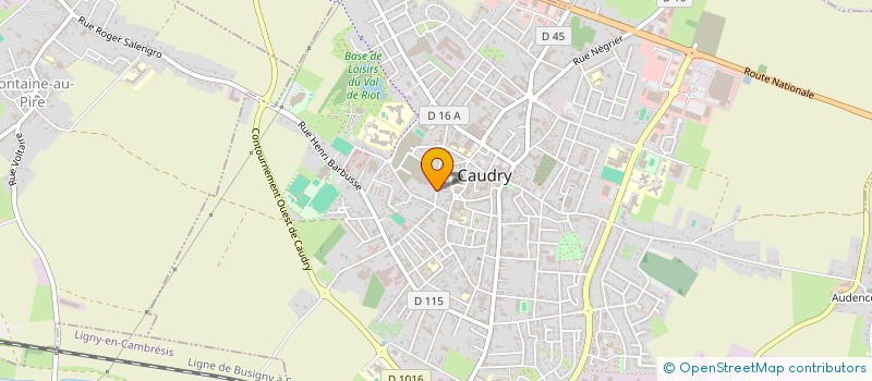 localisation de l'entreprise ASS NATION EUROPEEN INSTRUCTION PYROTECH à CAUDRY
