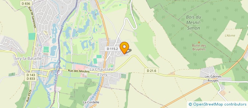 localisation de l'entreprise ASS NATION YI QUAN TAIKI KEN DISPLI ASSI à LA CHAUSSEE-D'IVRY