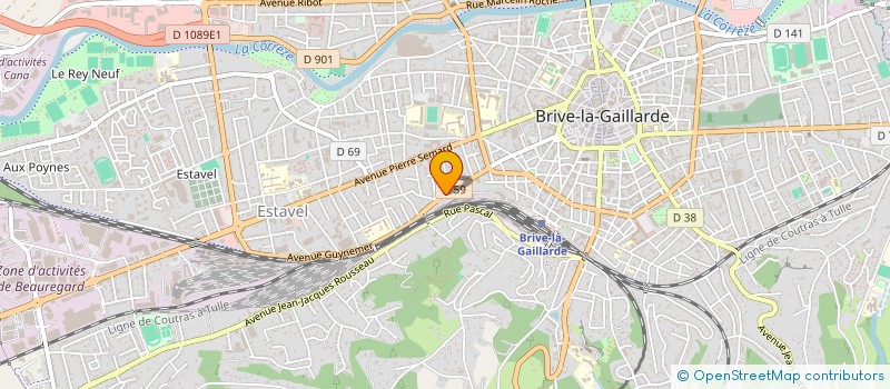 localisation de l'entreprise ASS NATIONALE ANCIENS COMBATTANTS RESISTANCE  BRIVE-LA-GAILLARDE