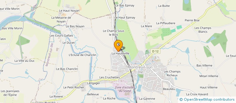 localisation de l'entreprise ASS NATIONALE ANCIENS ET AMIS INDOCHINE ET DU SOUVENIR INDOCHINOIS  MONTREUIL-SUR-ILLE