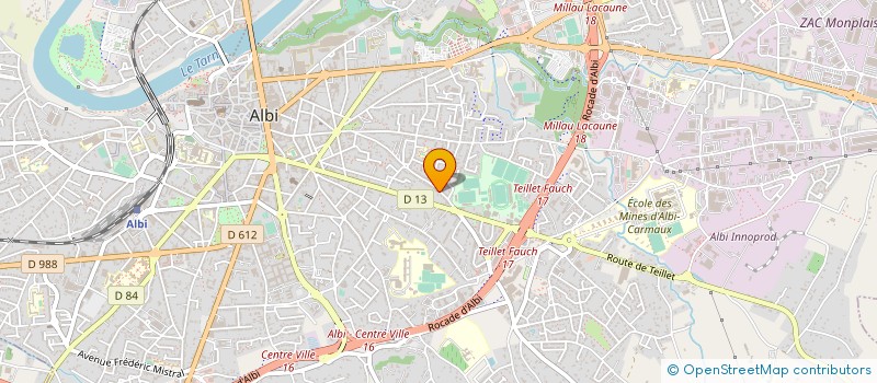 localisation de l'entreprise ASS NATIONALE D'EDUCATION POPULAIRE PAR LE SLAM à ALBI