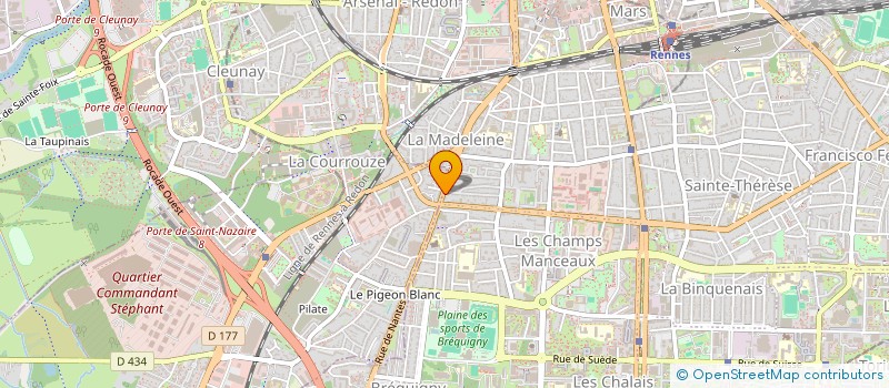 localisation de l'entreprise ASS NATIONALE DES ANCIENS COMBATTANTS ET AMIS DE LA RESISTANCE  RENNES