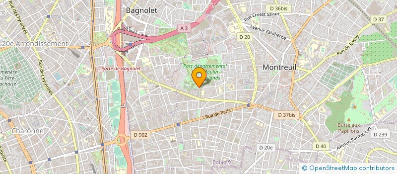 localisation de l'entreprise ASS NATIONALE POUR FORMATION DES MOTARDS à MONTREUIL