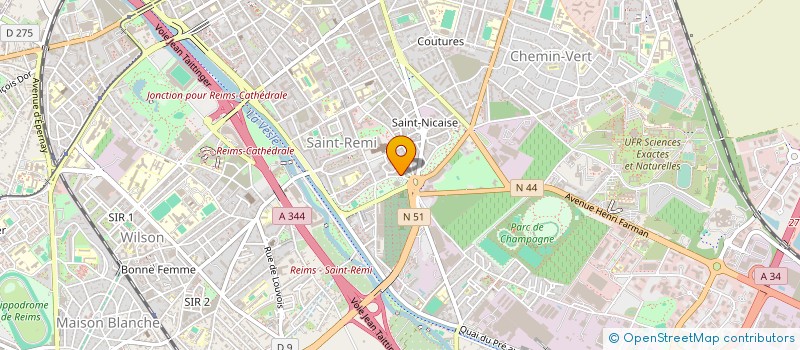 localisation de l'entreprise ASS NATLE PATIENTS DEFENSE CHIROPRACTIQU  REIMS