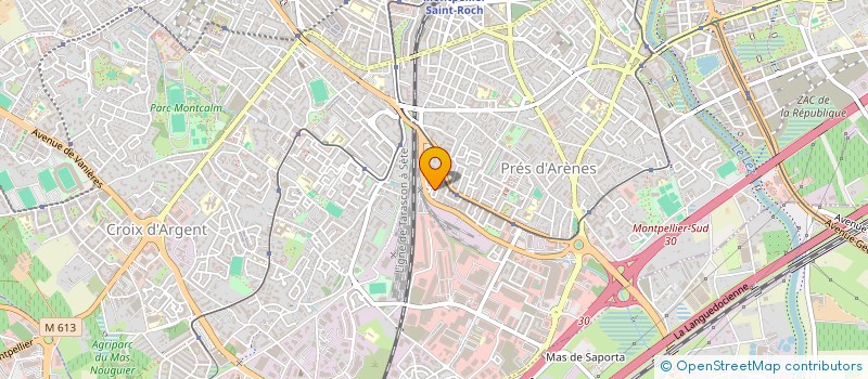 localisation de l'entreprise ASS NATURE ET ENVIRONNEMENT DE LATTES  MONTPELLIER