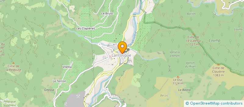 localisation de l'entreprise ASS NATURE ET FORMATION ALPES NICOISES  ROQUEBILLIERE