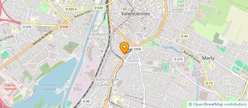 localisation de l'entreprise ASS NATURE & LOISIRS à VALENCIENNES