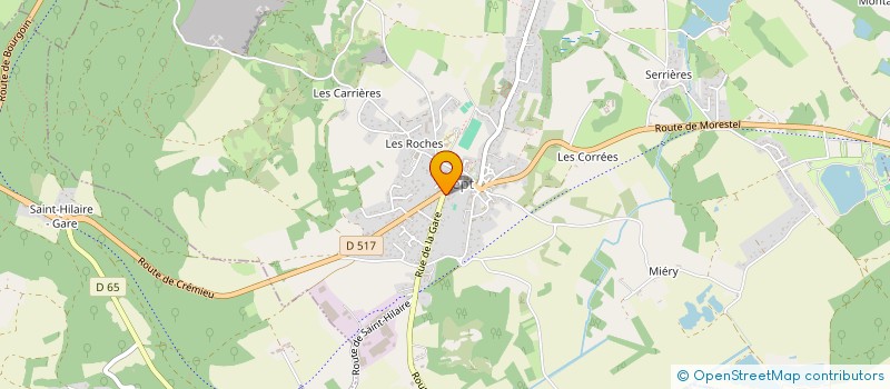 localisation de l'entreprise ASS NATURE NORD ISERE LO PARVI  TREPT