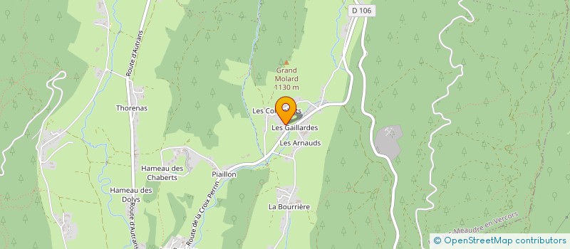 localisation de l'entreprise ASS  NATURELLEMENT VOTRE  AUTRANS-MEAUDRE EN VERCORS