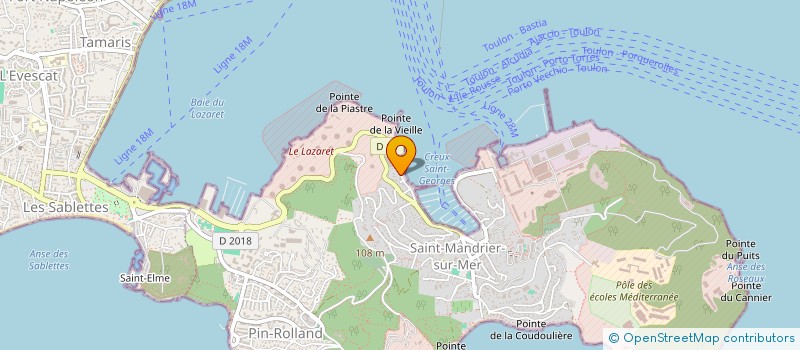 localisation de l'entreprise ASS NAUTIQUE ST MANDRIER à SAINT-MANDRIER-SUR-MER