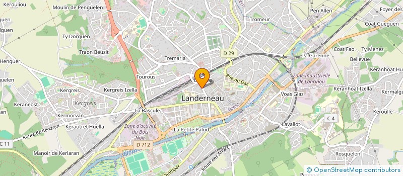 localisation de l'entreprise ASS NEW DECLIC à LANDERNEAU