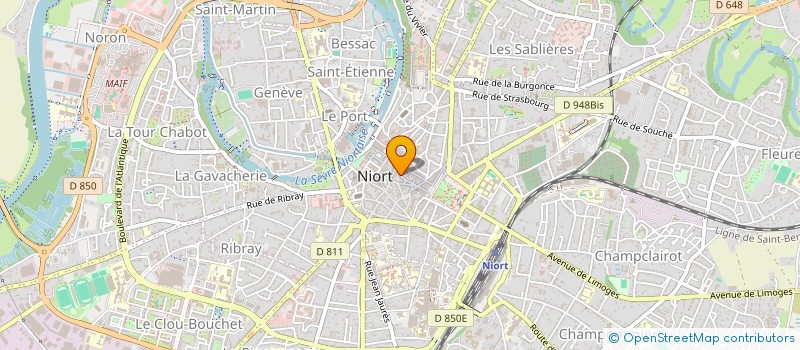 localisation de l'entreprise ASS NIORTAISE NOUVELLE COMMUNICATION à NIORT