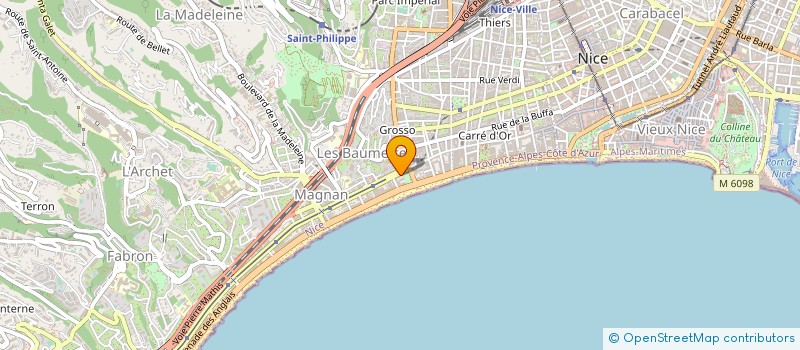 localisation de l'entreprise ASS NISSA SOUVRAN  NICE