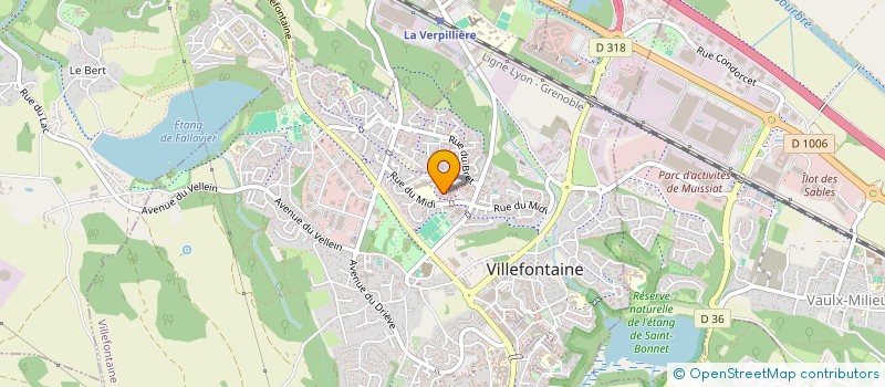 localisation de l'entreprise ASS NK DIRECT  VILLEFONTAINE