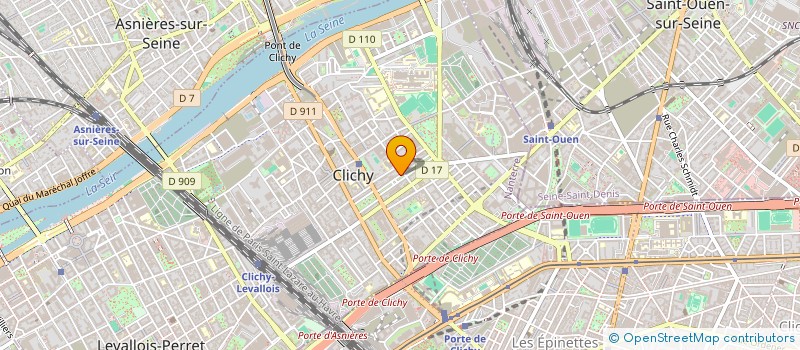 localisation de l'entreprise ASS NLE INTERNES DE PRISON à CLICHY