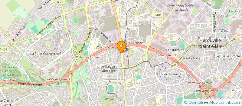 localisation de l'entreprise ASS NORMANDE DE RECHERCHE EN PHYSIOLOGIE à CAEN