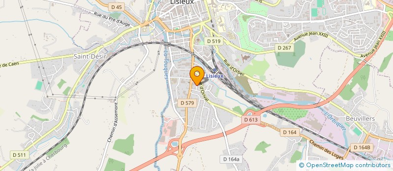 localisation de l'entreprise ASS NORMANDE POUR LA CULTURE LES RENCONTRES ET L ENTRAIDE à LISIEUX