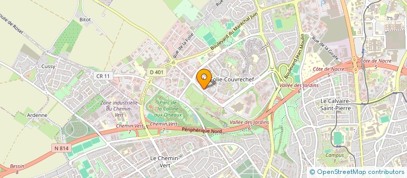 localisation de l'entreprise ASS NORMANDE POUR LE DEVELOPPEMENT DE L EMPLOI ASSOCIATIF à CAEN