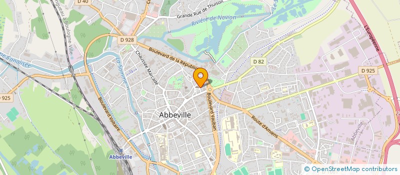 localisation de l'entreprise ASS NOTRE DAME DE FRANCE à ABBEVILLE