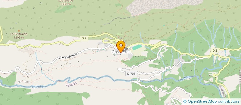 localisation de l'entreprise ASS NOTRE DAME DE VERDELAYE  GREOLIERES