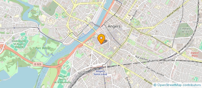 localisation de l'entreprise ASS NOTRE DAME DES CHAMPS à ANGERS