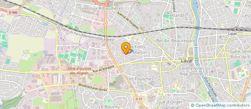 localisation de l'entreprise ASS NOTRE DAME ESPERANCE DE PONTHAIN à LAVAL