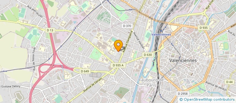 localisation de l'entreprise ASS NOUVEAU NE DU HAINAUT  VALENCIENNES