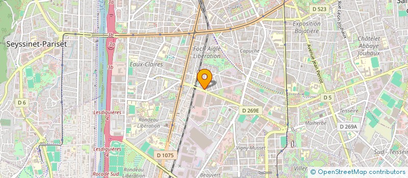 localisation de l'entreprise ASS  NUEZ DE TANGO  GRENOBLE