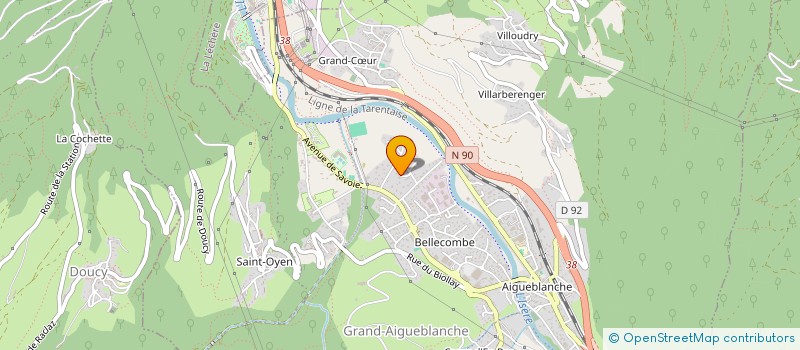 localisation de l'entreprise ASS O.S.E.R. à GRAND-AIGUEBLANCHE