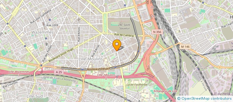 localisation de l'entreprise ASS O.S.E.R OBJECTIFS à LILLE