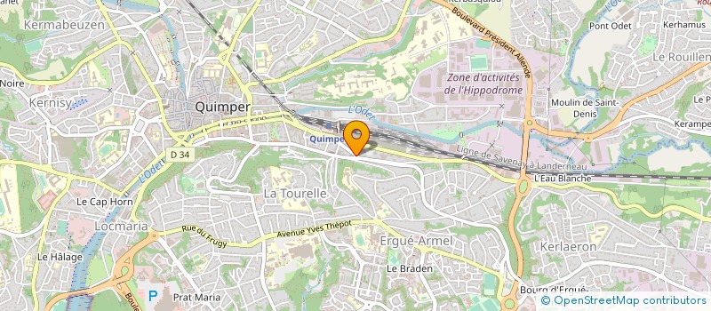 localisation de l'entreprise ASS OBJECTIF EMPLOI à QUIMPER