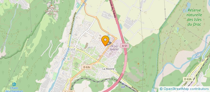 localisation de l'entreprise ASS  OBJECTIF VIF  VIF