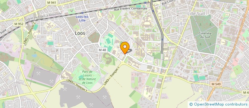 localisation de l'entreprise ASS OBSEQUES PREVOYANCE  LOOS