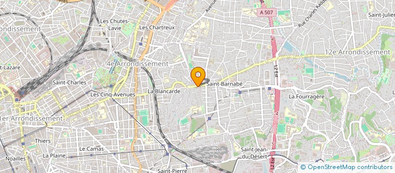 localisation de l'entreprise ASS OCCHIO PRODUCTIONS à MARSEILLE