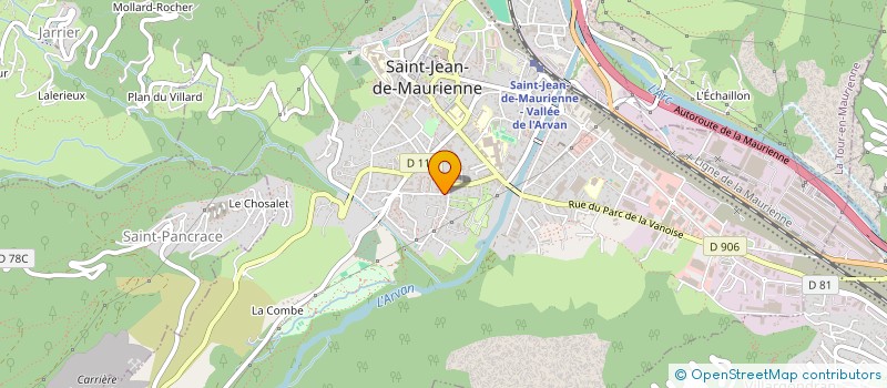 localisation de l'entreprise ASS  OCTET PLUS  SAINT-JEAN-DE-MAURIENNE