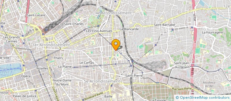localisation de l'entreprise ASS OEUVRE DE JEUNESSE ST CALIXTE  MARSEILLE